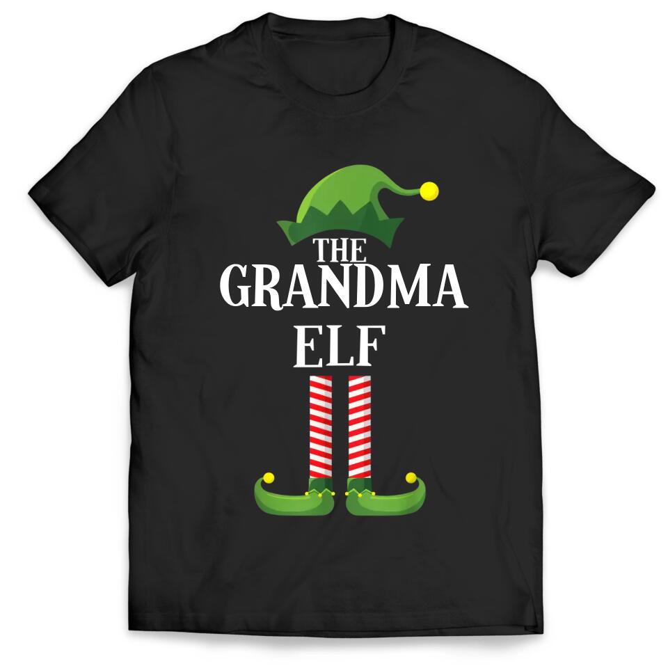 Custom Elf T-Shirt, Funny Elf Shirt, Matching Family Group Christmas Party T-Shirt