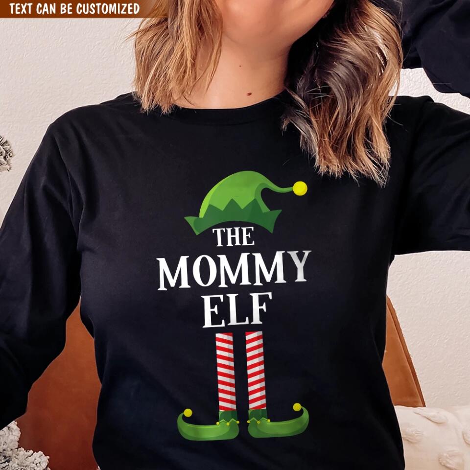 Custom Elf T-Shirt, Funny Elf Shirt, Matching Family Group Christmas Party T-Shirt