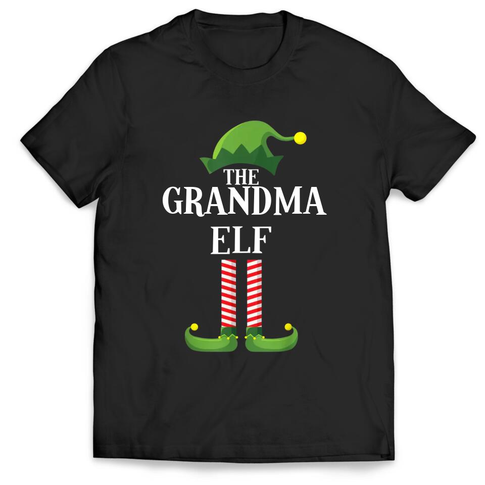 Custom Elf T-Shirt, Funny Elf Shirt, Matching Family Group Christmas Party T-Shirt
