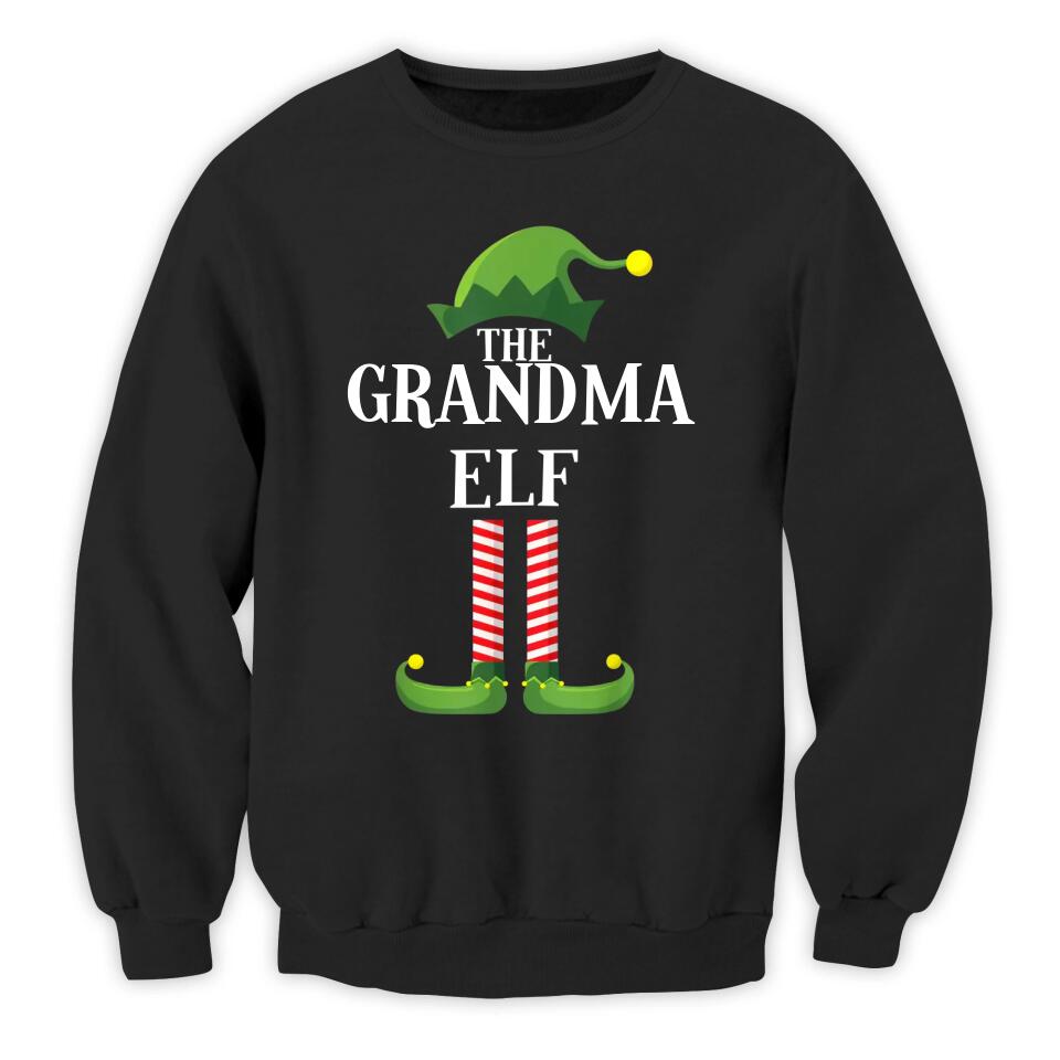 Custom Elf T-Shirt, Funny Elf Shirt, Matching Family Group Christmas Party T-Shirt