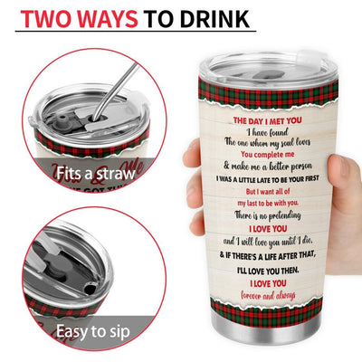 The Day I Met You - Personalized Tumbler, Christmas Gift For Couple, Husband and Wife