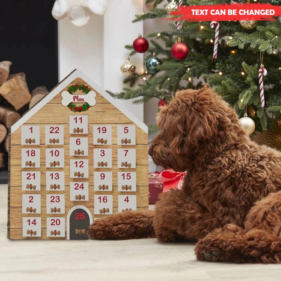 Christmas Advent Calendar For Dogs - Dog Lovers Gift - Fill Your Own Dog Advent Calendar - Christmas Gift For Dogs - Dog Kennel Treat Calendar