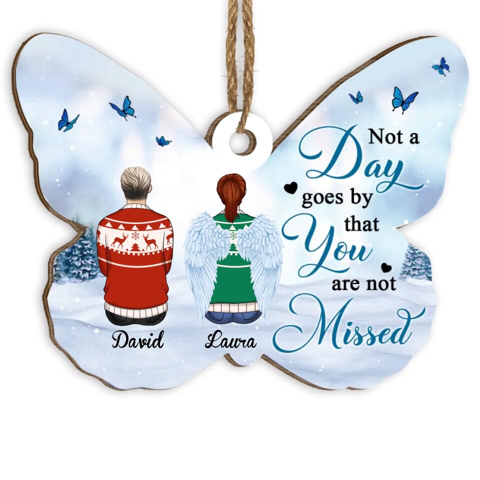 Memorial Christmas Ornament, Not A Day Goes By That You Are Not Missed - Personalized Ornament