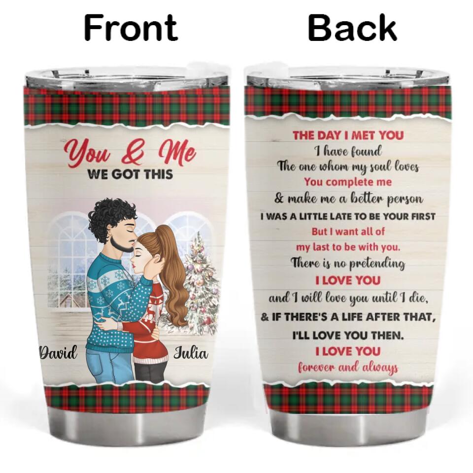 The Day I Met You - Personalized Tumbler, Christmas Gift For Couple, Husband and Wife