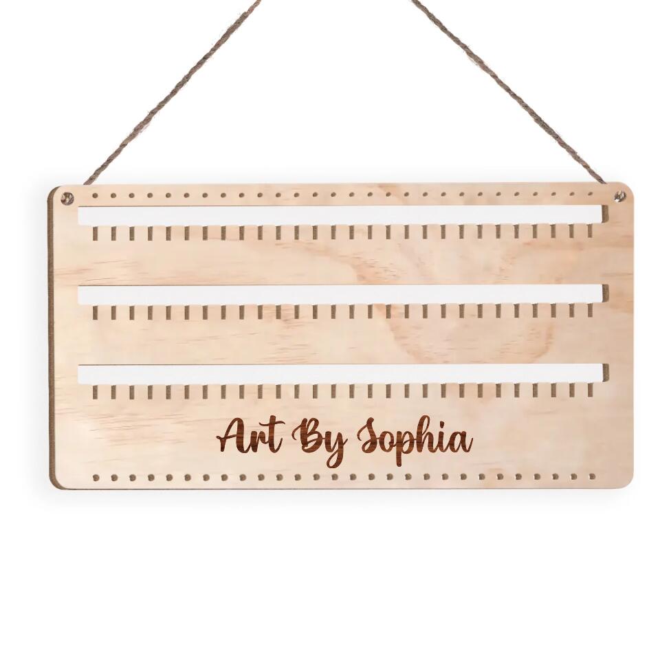 Earring Holder Wall With Name - Gift For Friend - Personalized Gifts - Wall Hanging Earring Holder - Hanging Earring Organizer - Jewelry Display Holder - Personalized Wood Jewelry Organizer