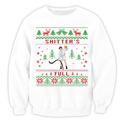 Shitter's Full Christmas - Personalized T-shirt, Funny Christmas Shirt For Family