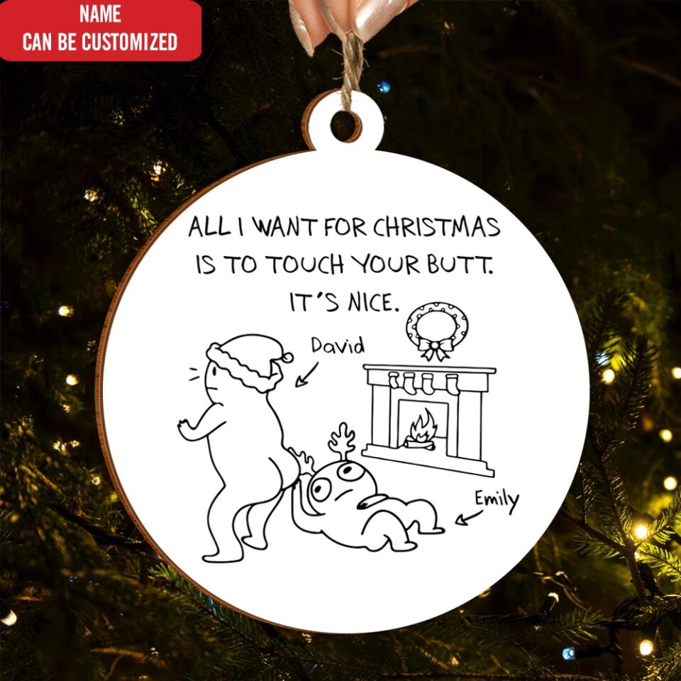 Personalized Couples Christmas Ornament - Funny Gift For Boyfriend Girlfriend - Christmas Decoration - Christmas Gift - Personalized Christmas 2022 Ornament