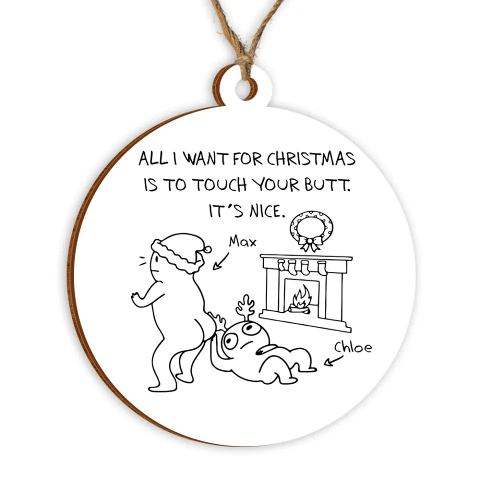 Personalized Couples Christmas Ornament - Funny Gift For Boyfriend Girlfriend - Christmas Decoration - Christmas Gift - Personalized Christmas 2022 Ornament