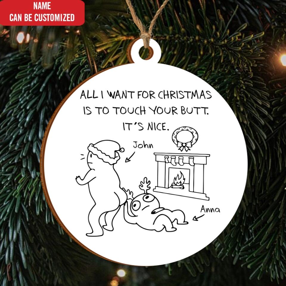 Personalized Couples Christmas Ornament - Funny Gift For Boyfriend Girlfriend - Christmas Decoration - Christmas Gift - Personalized Christmas 2022 Ornament