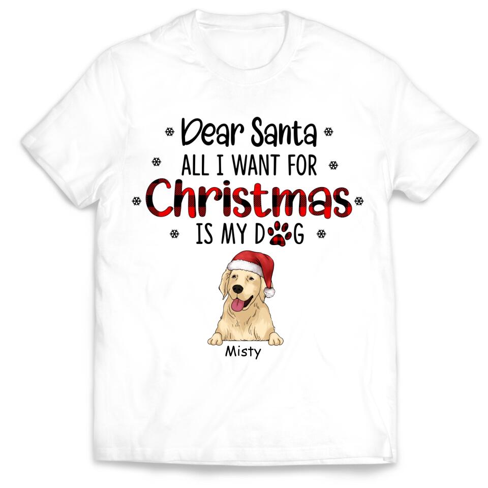 I Believe In Santa Paws - Personalized T-shirt, Gift For Dog Lover