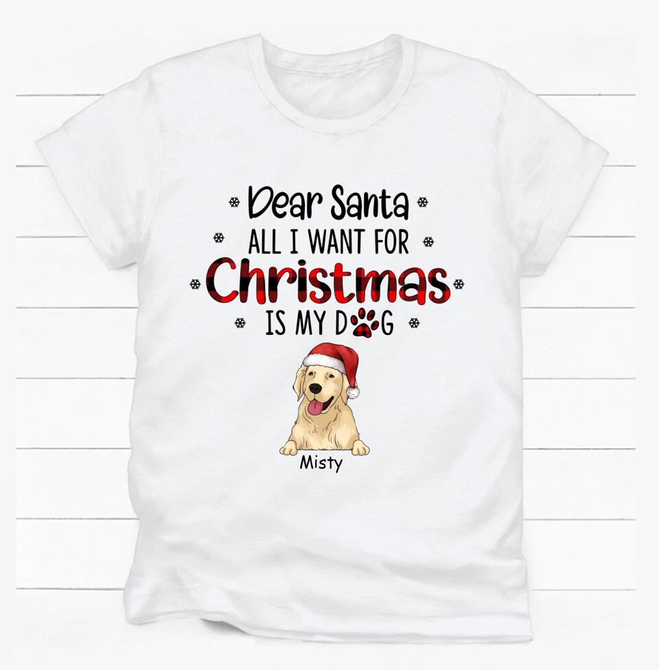 I Believe In Santa Paws - Personalized T-shirt, Gift For Dog Lover