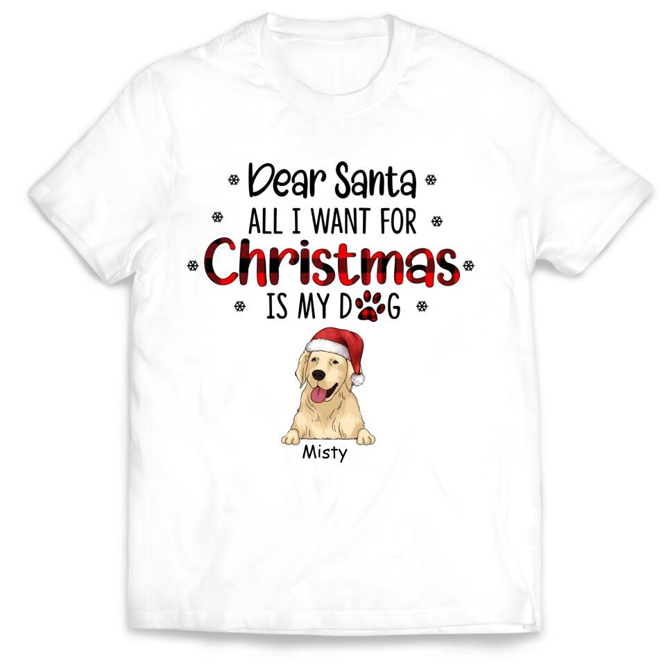 I Believe In Santa Paws - Personalized T-shirt, Gift For Dog Lover