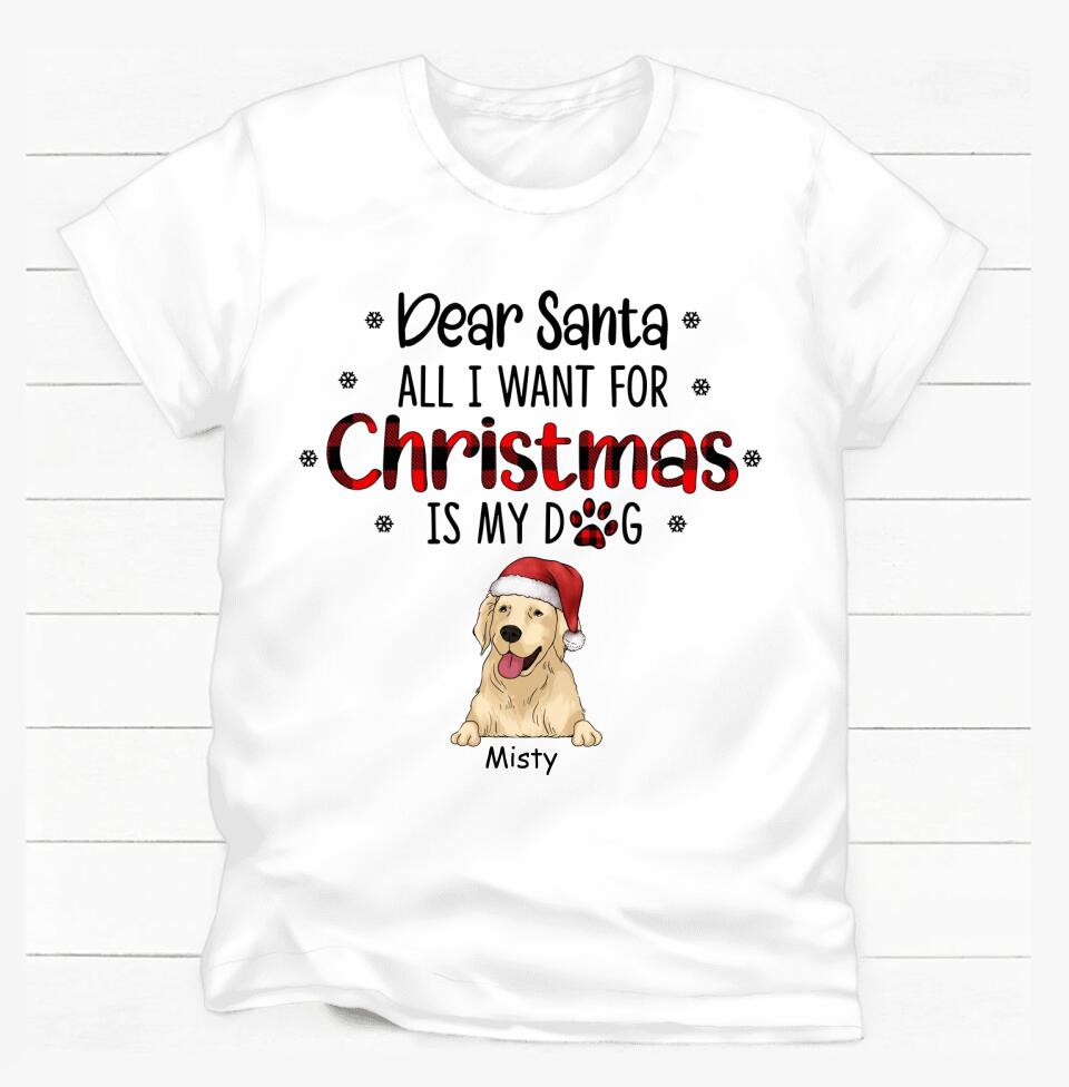 I Believe In Santa Paws - Personalized T-shirt, Gift For Dog Lover