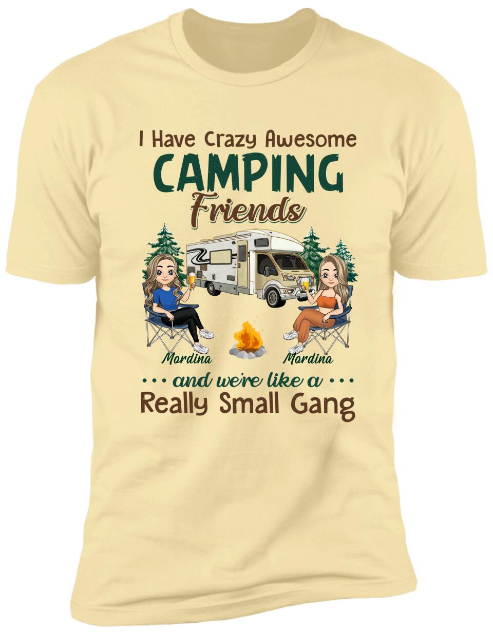I Have Crazy Awesome Camping Friends - Personalized T-Shirt