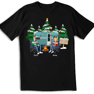 Personalized Camping Couple Christmas Ornament - Personalized T-shirt, Gift For Camping Lover