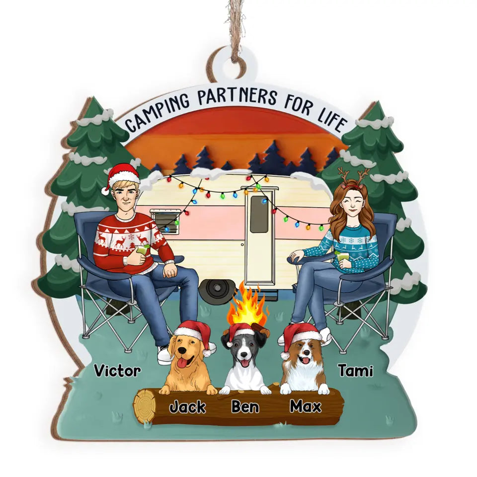 Camping  Partners For Life - Camping  Christmas  Ornament, Gift  For  Camping Lover