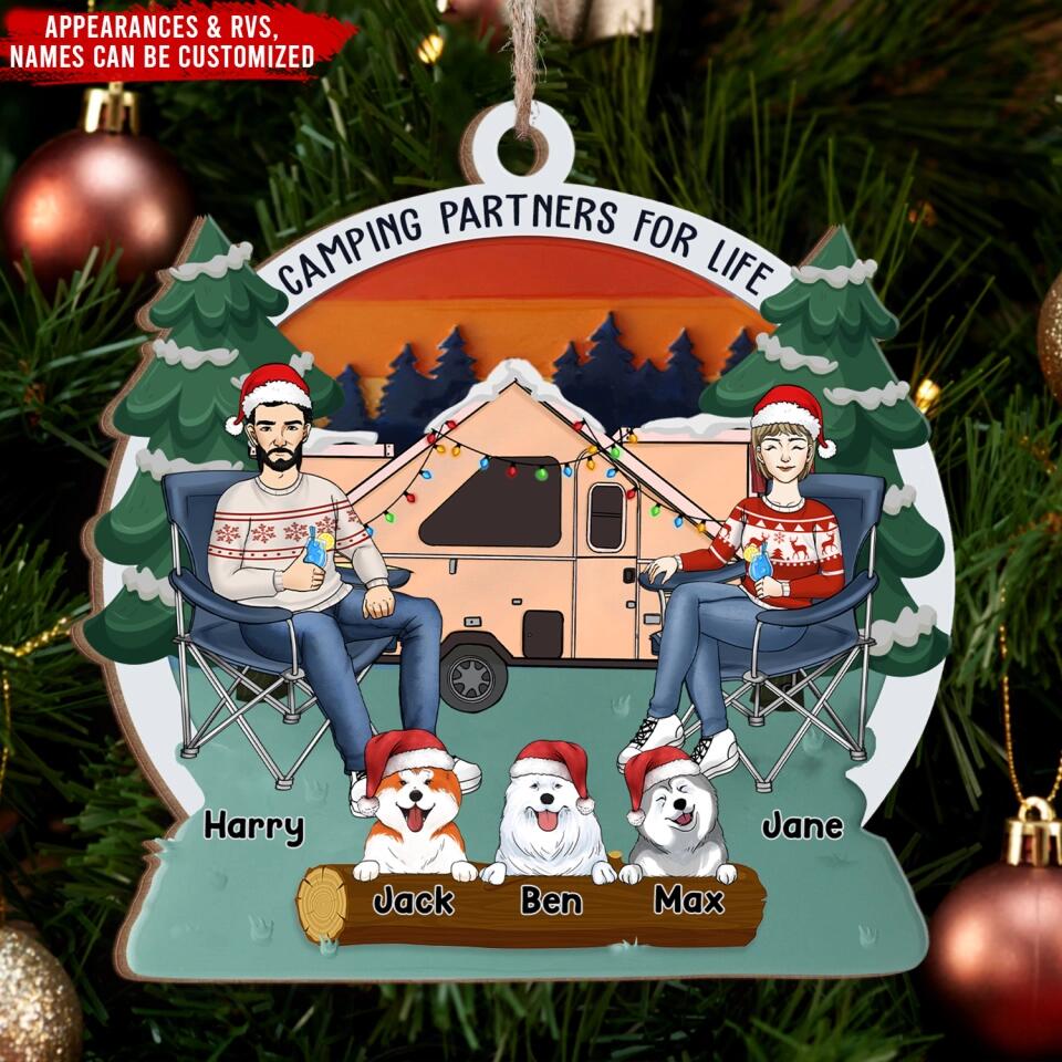 Camping  Partners For Life - Camping  Christmas  Ornament, Gift  For  Camping Lover