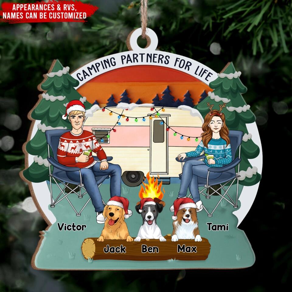 Camping  Partners For Life - Camping  Christmas  Ornament, Gift  For  Camping Lover