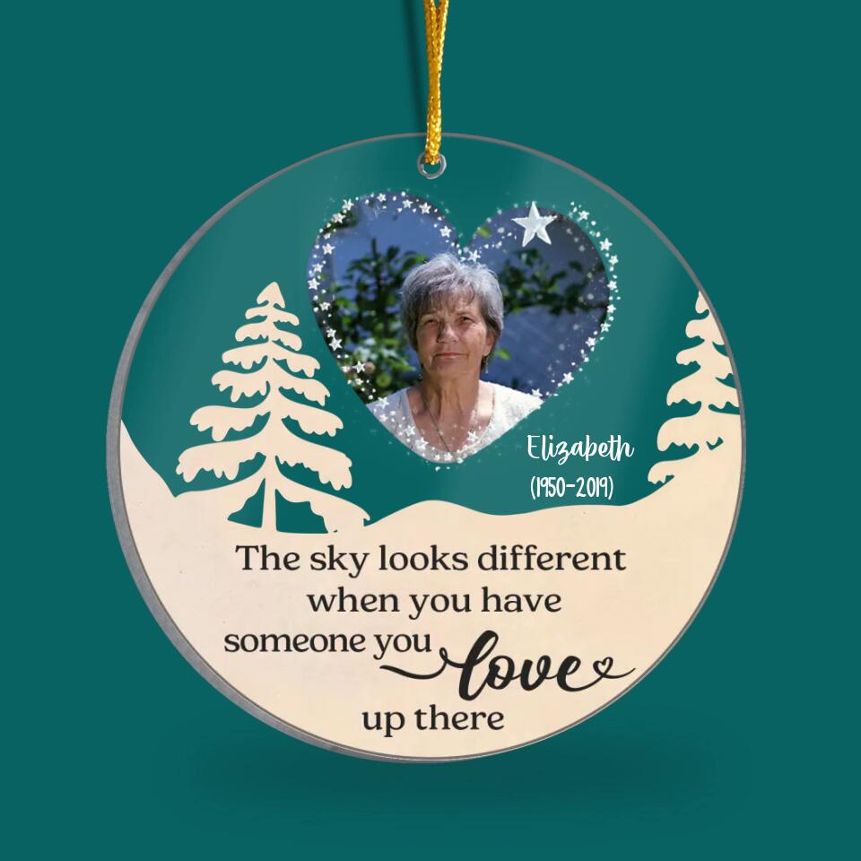 Memorial Christmas Acrylic Ornament - Remembrance Ornament - Christmas In Heaven Acrylic Ornament - Keepsake Ornament - In Memory Acrylic Ornament