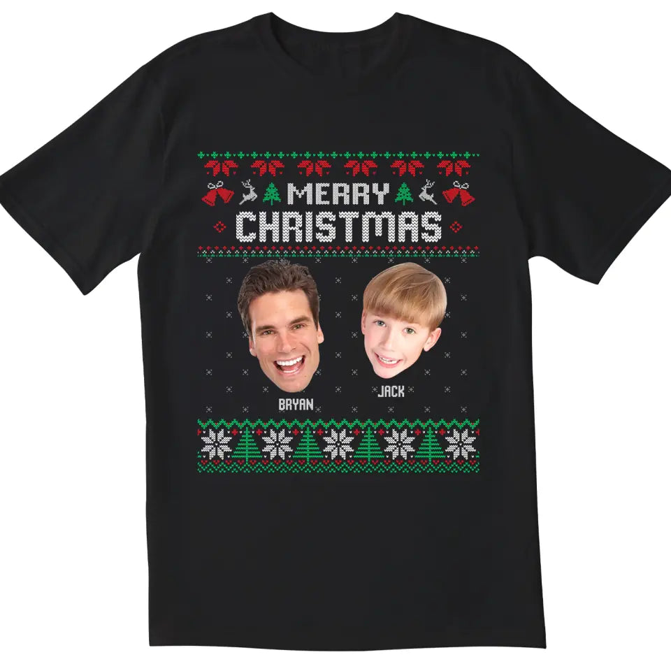All I Want For Christmas - Personalized T-shirt, Custom Photo, Funny Christmas Shirt