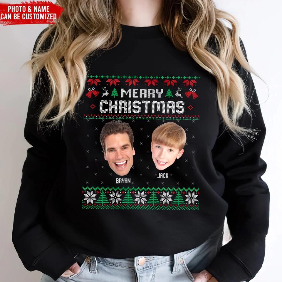 All I Want For Christmas - Personalized T-shirt, Custom Photo, Funny Christmas Shirt