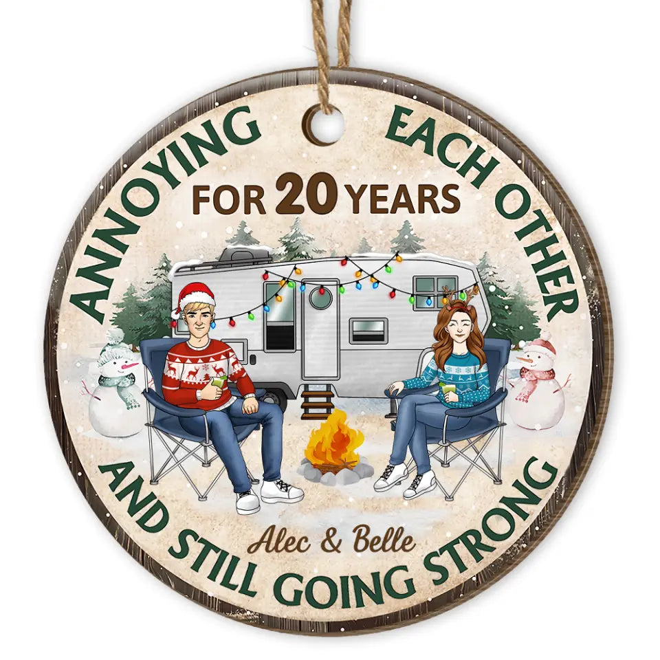 Annoying Each Other And Still Going Strong - Personalized Ornament, Gift For Camping Lover