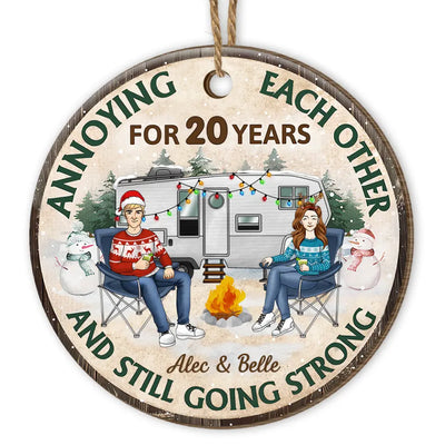 Annoying Each Other And Still Going Strong - Personalized Ornament, Gift For Camping Lover