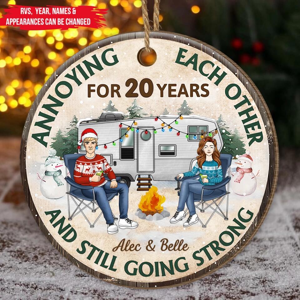 Annoying Each Other And Still Going Strong - Personalized Ornament, Gift For Camping Lover
