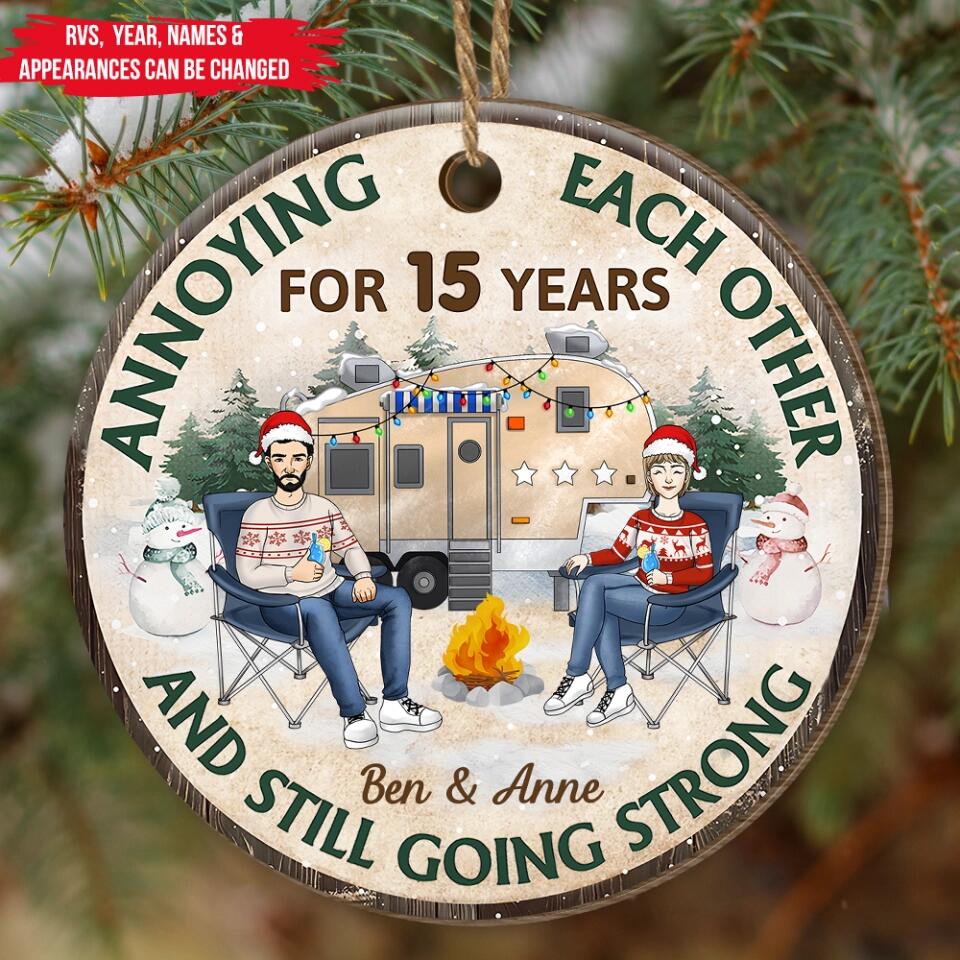 Annoying Each Other And Still Going Strong - Personalized Ornament, Gift For Camping Lover