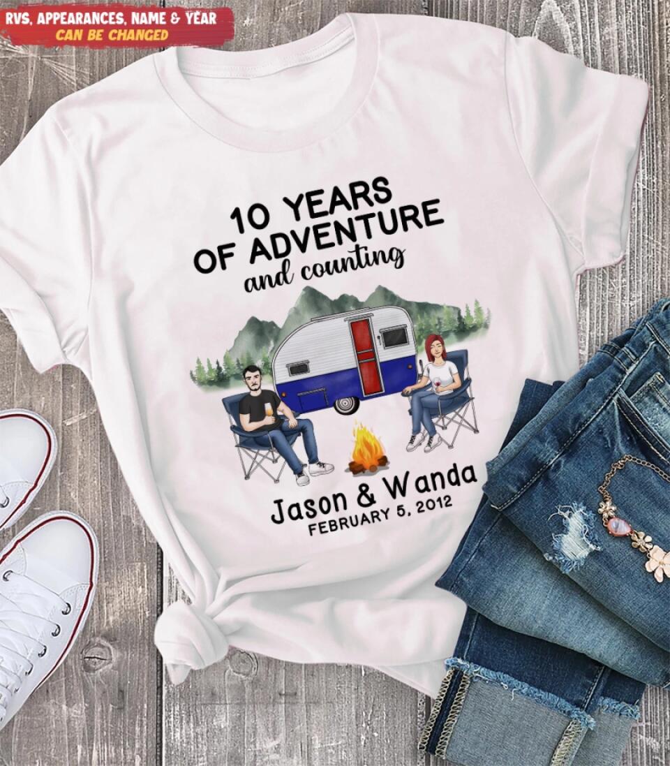 Custom Anniversary Gift For Couple Shirt - Camper Life - Valentines Day Gift - Camping Gift - Gift For Camping Lovers - Personalized Camping Shirt