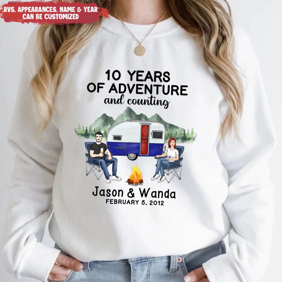 Custom Anniversary Gift For Couple Shirt - Camper Life - Valentines Day Gift - Camping Gift - Gift For Camping Lovers - Personalized Camping Shirt