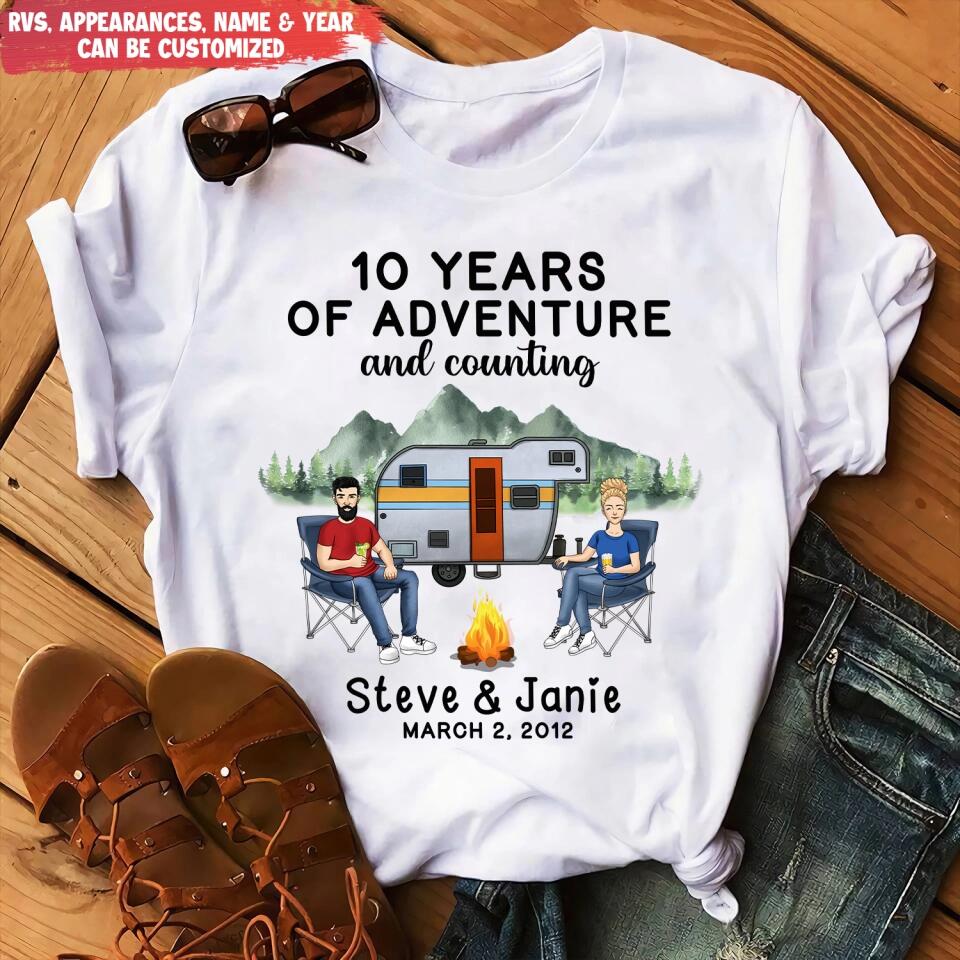 Custom Anniversary Gift For Couple Shirt - Camper Life - Valentines Day Gift - Camping Gift - Gift For Camping Lovers - Personalized Camping Shirt