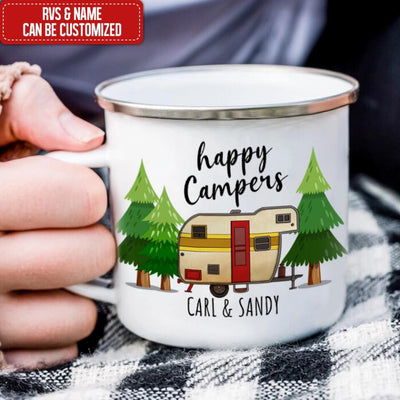 Happy Camper, A Bad Day Camping Is Still Better Than A Good Day Working - Personalized Camping Mug
