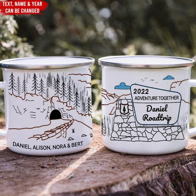 Adventure Together, Family Camping, Personalized Camping Mug, Gift For Camping Lover