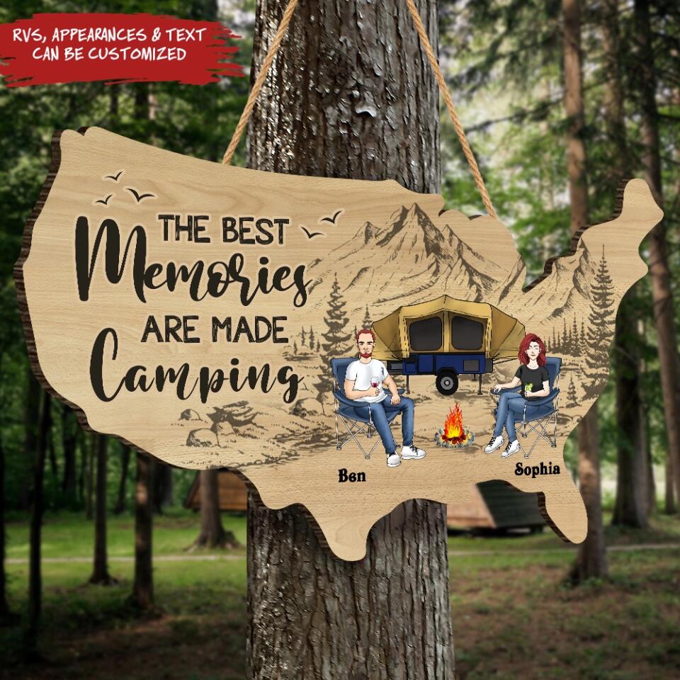 Personalized Say Yes To New Adventures Wooden Sign - Personalized Wooden Camping Sign - Gift For Camping Lovers - Camping Life