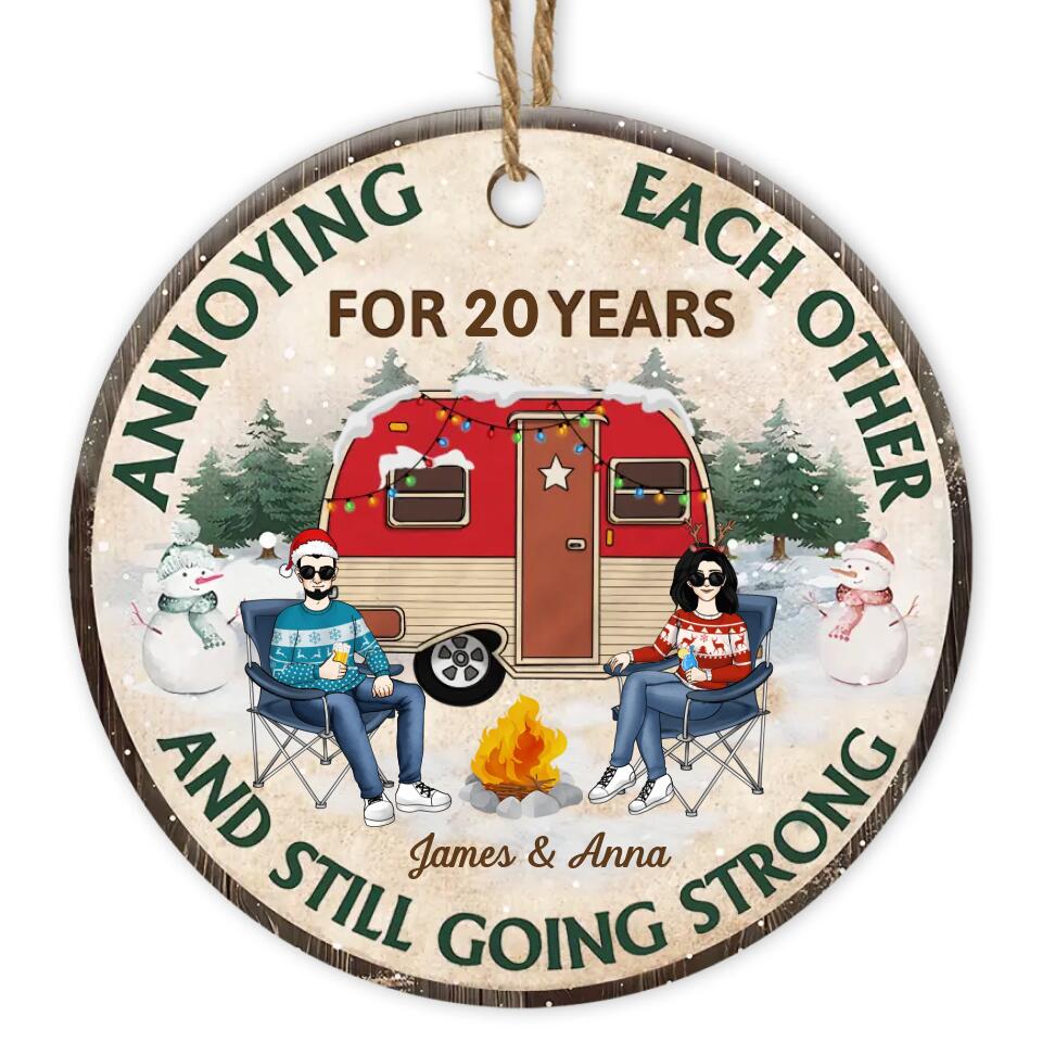 Annoying Each Other And Still Going Strong - Personalized Ornament, Gift For Camping Lover