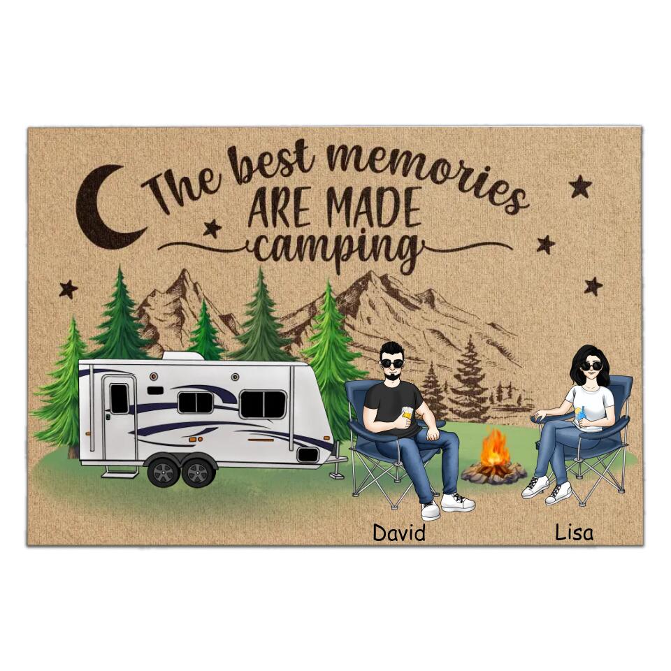 The Best Memories Are Made Camping - Personalized DoorMat, Gift For Camping Lover