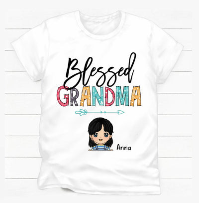 Blessed Grandma - Personalized  T-shirt, Gift For Grandma, Gift For Nana