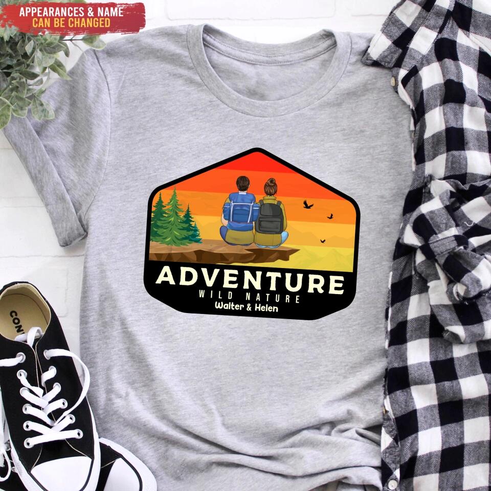 Adventure Wild Nature - Personalized T-Shirt, Gift For Hiking Lover