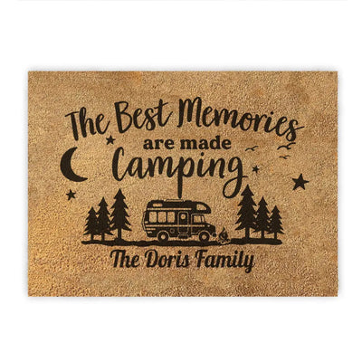 Making Memories One Campsite At A Time - Personalized Coir Doormat, Gift For Camping