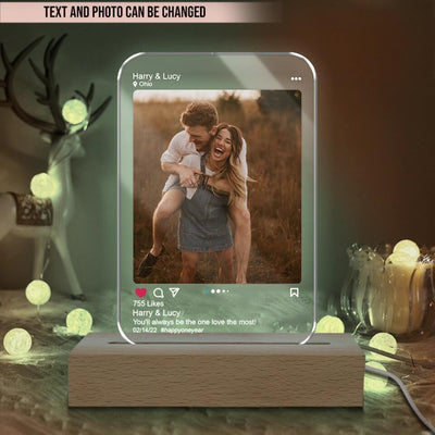 Couple Gift - Custom Acrylic, Personalized Gift, Custom Led Lamp, Gift For Boyfriend Girlfriend