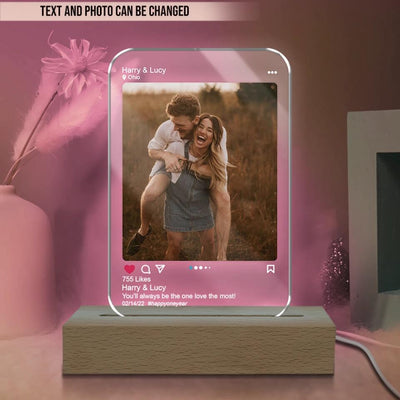 Couple Gift - Custom Acrylic, Personalized Gift, Custom Led Lamp, Gift For Boyfriend Girlfriend