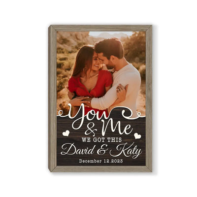 You & Me We Got This - Personalized Canvas, Gift For Couple