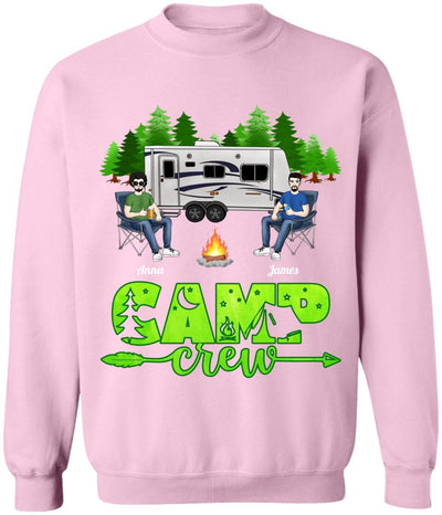 Personalized Camp Crew Shirt - Camping Life - Happy Campers - Personalized Friends Shirt - Camping Gift