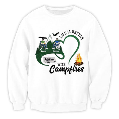 Life Is Better With Camfires - Personalized Camping Shirt - Camper Shirt - Camping Gift - Friend Shirt