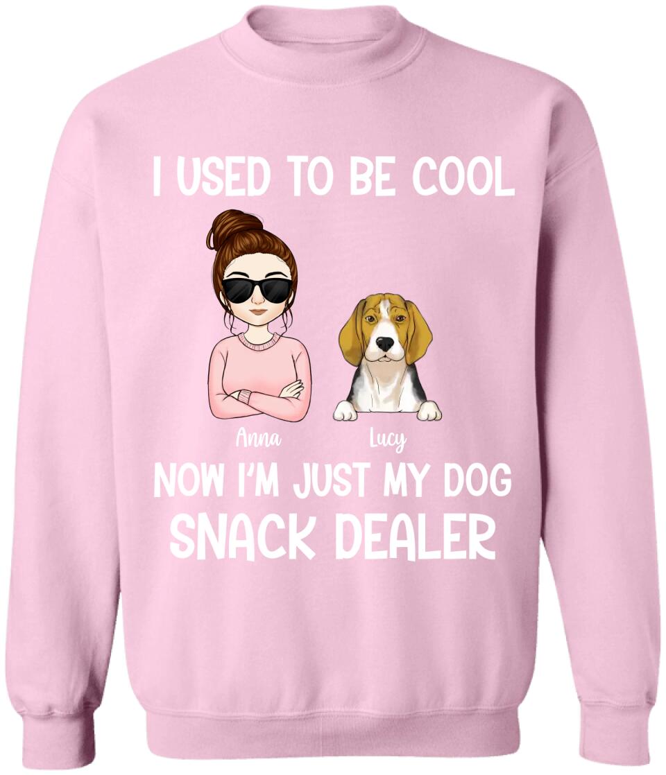 I Used To Be Cool Snack Dealer - Personalized Dog Lovers Shirt - Dog Mom Shirts - Dog Lovers Gift - Fur Mama Shirt