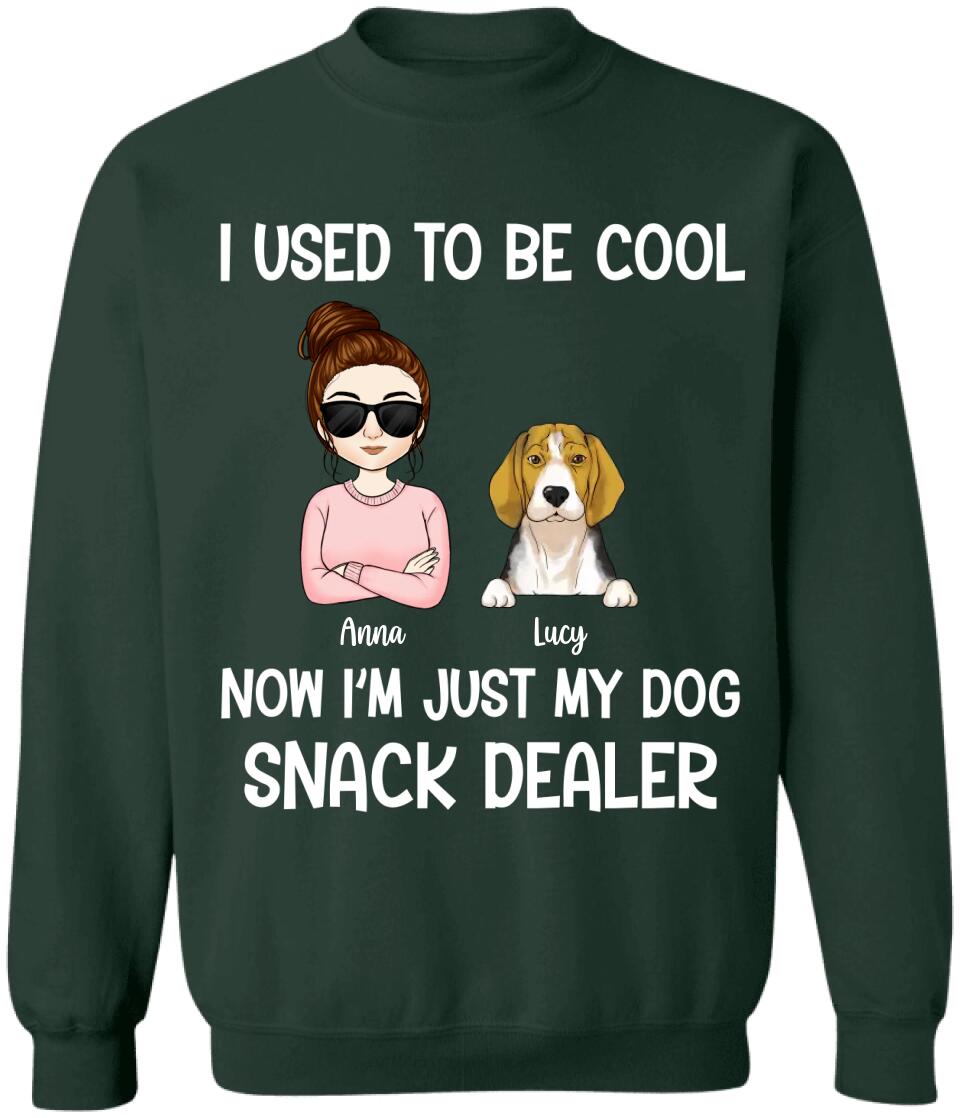 I Used To Be Cool Snack Dealer - Personalized Dog Lovers Shirt - Dog Mom Shirts - Dog Lovers Gift - Fur Mama Shirt