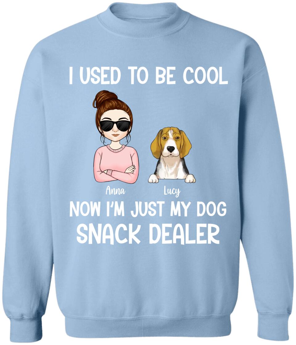 I Used To Be Cool Snack Dealer - Personalized Dog Lovers Shirt - Dog Mom Shirts - Dog Lovers Gift - Fur Mama Shirt