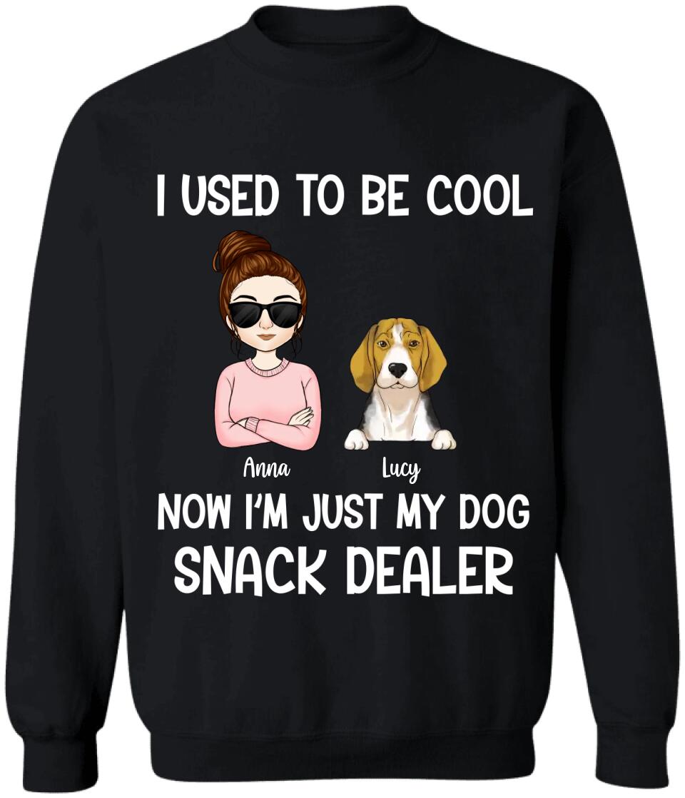 I Used To Be Cool Snack Dealer - Personalized Dog Lovers Shirt - Dog Mom Shirts - Dog Lovers Gift - Fur Mama Shirt