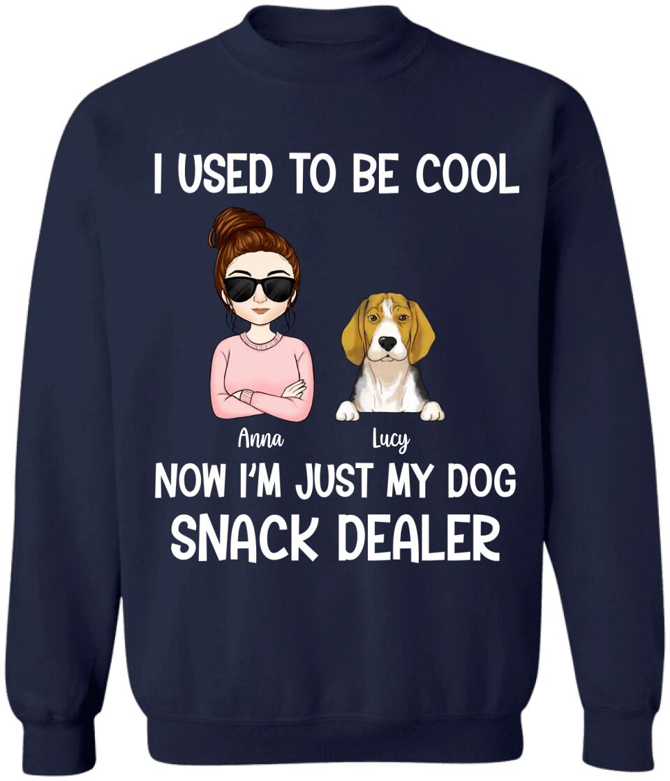I Used To Be Cool Snack Dealer - Personalized Dog Lovers Shirt - Dog Mom Shirts - Dog Lovers Gift - Fur Mama Shirt